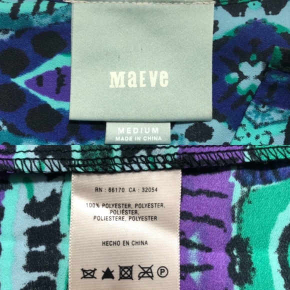 Anthropologie Maeve Ikat Shirt Dress-a9 - Picture 8 of 8